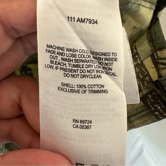 Columbia Shirt Mens 2XL Green Short Sleeve Camp Shirt Button Up Nature Gorpcore - Picture 4 of 5